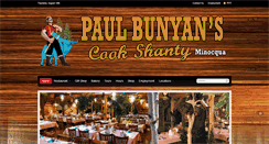 Desktop Screenshot of paulbunyans.com